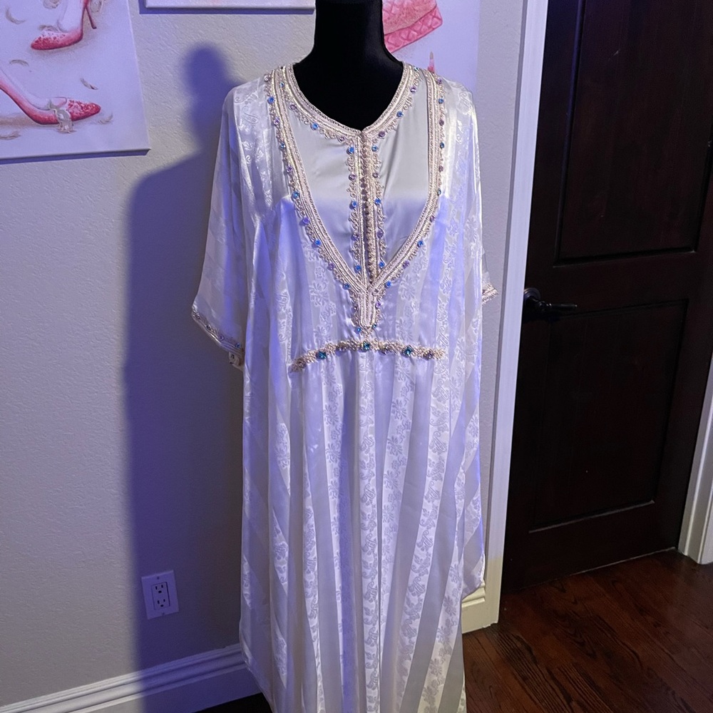 Moroccan dress , two peaces, custom made , hand made